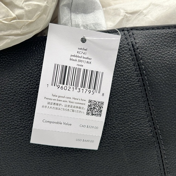 Kate Spade Rosie Satchel Black - Picture 9 of 16